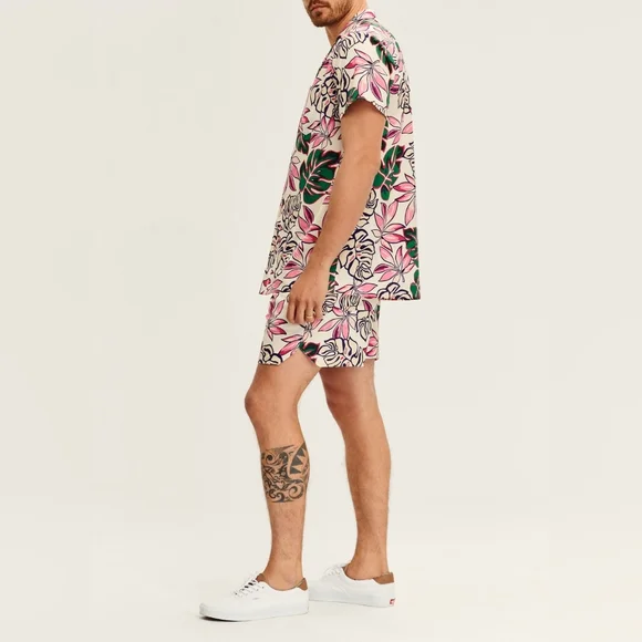 7. NWT SER.O.YA MALIBU SHIRT IN WHITE TROPICAL - Picture 6 of 6